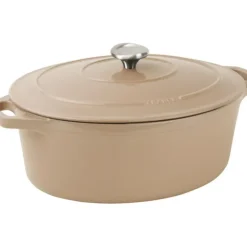 Cerf Dellier Le Chasseur cocotte ovale avec couvercle ""marron glacé"" 27 x 20 cm Online
