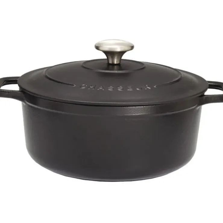 Cerf Dellier Le Chasseur cocotte ronde avec couvercle noire 16 cm Sale