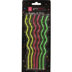 Cerf Dellier Longues bougies zig-zag (x 6) Online