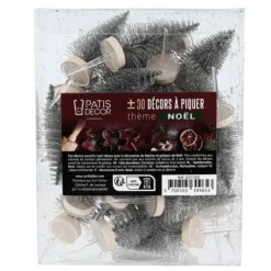 Cerf Dellier Lot cake toppers sapins argentés (±30) Best