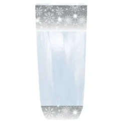 Cerf Dellier Lot sachets à motif flocons argentés - 10 x 22 cm (x100) Hot
