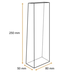 Cerf Dellier Lots sachets polypropylène transparent 80 x 50 x 250 mm (x 50) Best