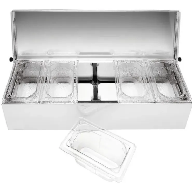 Cerf Dellier Matfer condibox avec 5 bacs GN 1/9 cristal Sale
