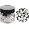 Cerf Dellier Maxi perles  argentées comestibles Ø 8 mm 70 g Outlet
