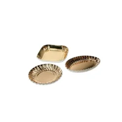 Cerf Dellier Mini assiette carton carrée or 65 mm (x100) Discount