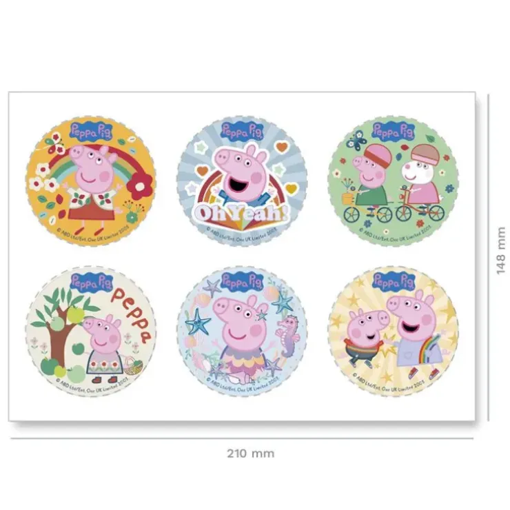 Cerf Dellier Mini disques azyme Peppa Pig (x6) Outlet
