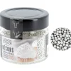 Cerf Dellier Mini perles argentées comestibles Ø 2 mm 70 g Discount