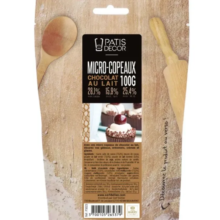 Cerf Dellier Mini-copeaux de chocolat au lait 100 g Online