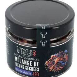 Cerf Dellier Mélange de fleurs séchées violines 42 g New