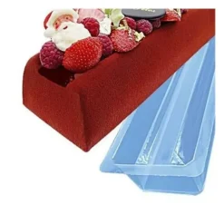 Cerf Dellier Moule à bûche fond plat en pvc (x12) Discount