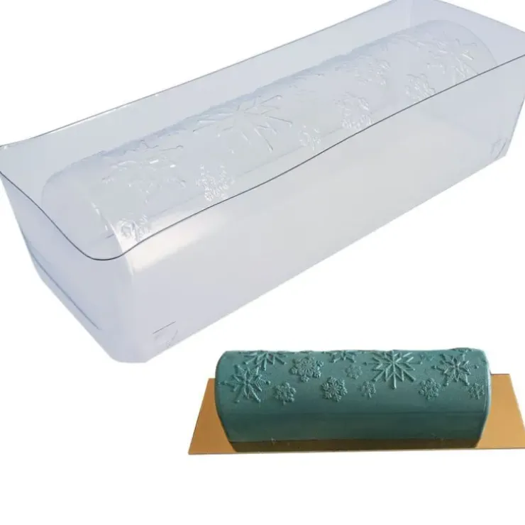 Cerf Dellier Moule à bûche PVC "Flocons" Clearance