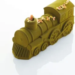 Cerf Dellier Moule à bûche silicone Train Pavoni New