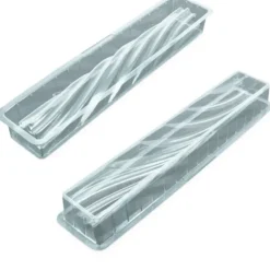 Cerf Dellier Moule à bûche Torsadé (x 12) New