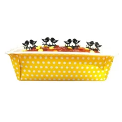 Cerf Dellier Moule à cake jetable jaune à pois (x4) Best