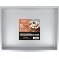 Cerf Dellier Moule à gâteau rectangulaire 28 x 39 cm H 7,6 cm Discount