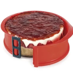 Cerf Dellier Moule à manqué démontable rond silicone base en verre 22,5 cm Discount