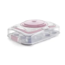 Cerf Dellier Moule à muffins avec Couvercle + Support Discount