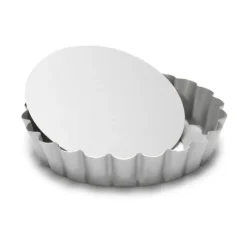 Cerf Dellier Moule à tartelette rond antiadhésif avec fond amovible New