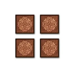 Cerf Dellier Moule carrés chocolat décor arabesques Clearance