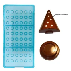 Cerf Dellier Moule chocolat 60 demi sphères Hot