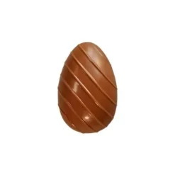 Cerf Dellier Moule chocolat 2 oeufs rayés 10 cm Discount