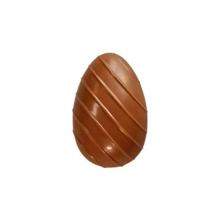 Cerf Dellier Moule chocolat 2 oeufs rayés 10 cm Discount