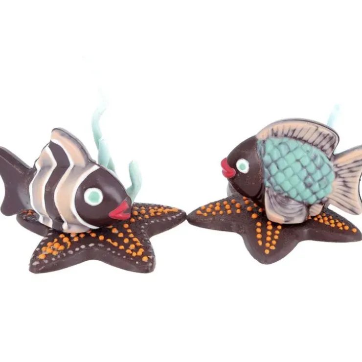 Cerf Dellier Moule chocolat 2 poissons tropicaux Outlet