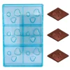 Cerf Dellier Moule chocolat Carrés 3 coeurs Discount