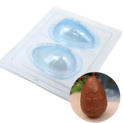 Cerf Dellier Moule chocolat en 3 parties œuf 3D à motif Clearance