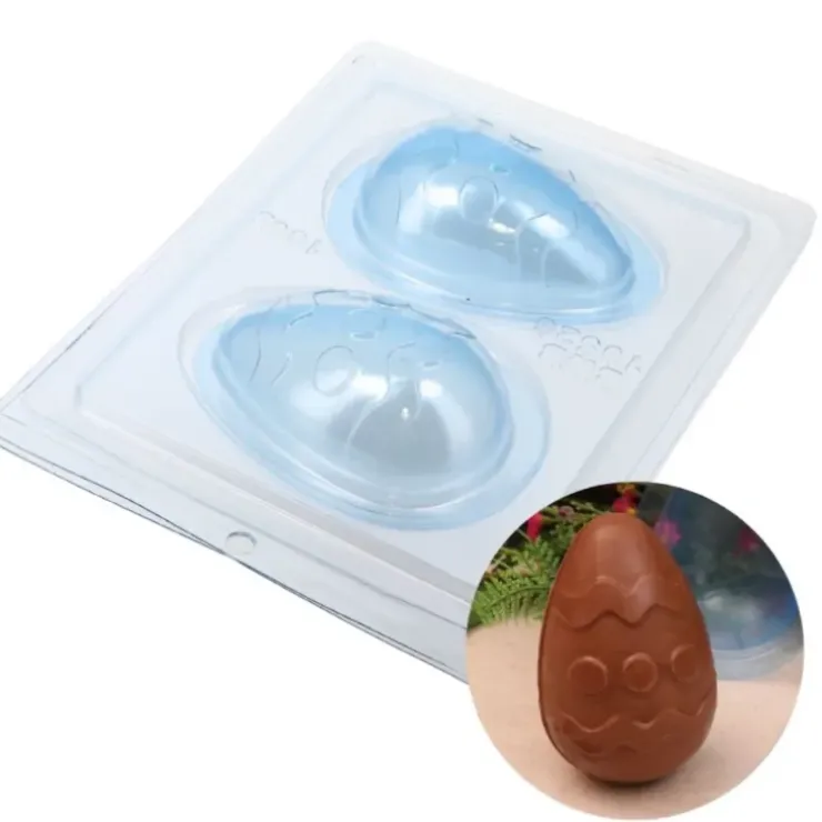Cerf Dellier Moule chocolat en 3 parties œuf 3D à motif Clearance