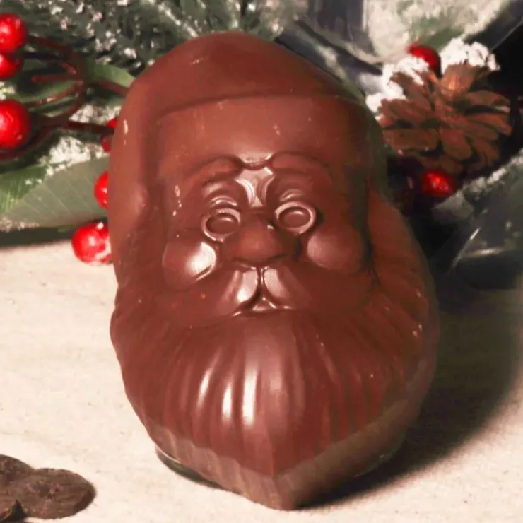 Cerf Dellier Moule chocolat en 3 parties Visage du père Noël Patisdécor Discount