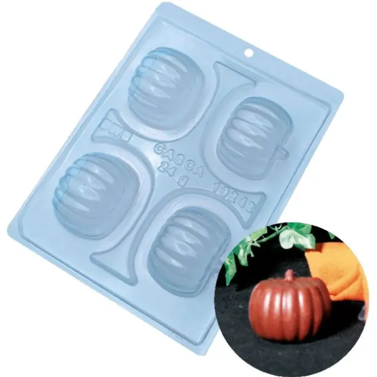 Cerf Dellier Moule chocolat en 3 parties petites citrouilles