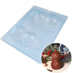 Cerf Dellier Moule chocolat en 3 parties Bonhomme de neige Noël Patisdécor Discount