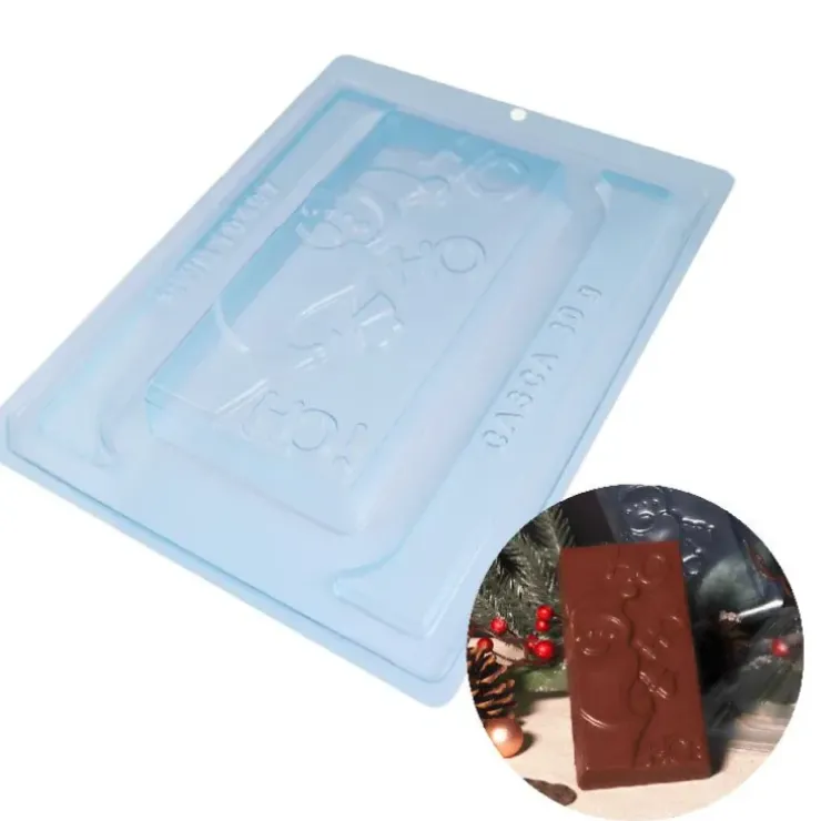 Cerf Dellier Moule chocolat en 3 parties Tablette père Noël Patisdécor Sale