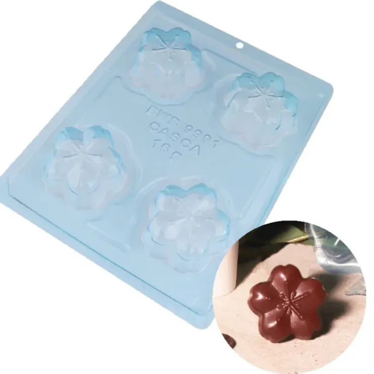 Cerf Dellier Moule chocolat en 3 parties fleurs de cerisier Discount