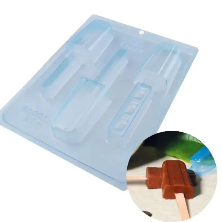 Cerf Dellier Moule chocolat en 3 parties glaces esquimaux