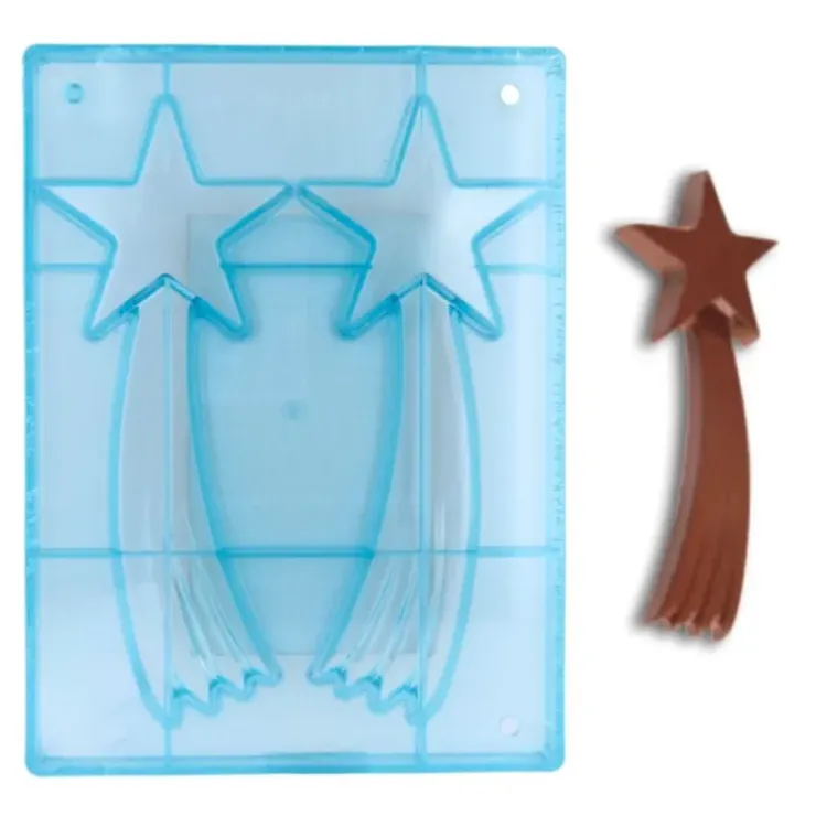 Cerf Dellier Moule chocolat Etoile Filante 24 cm Patisdécor