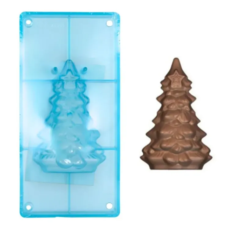 Cerf Dellier Moule chocolat sapin de Noël 15 cm Patisdécor Outlet