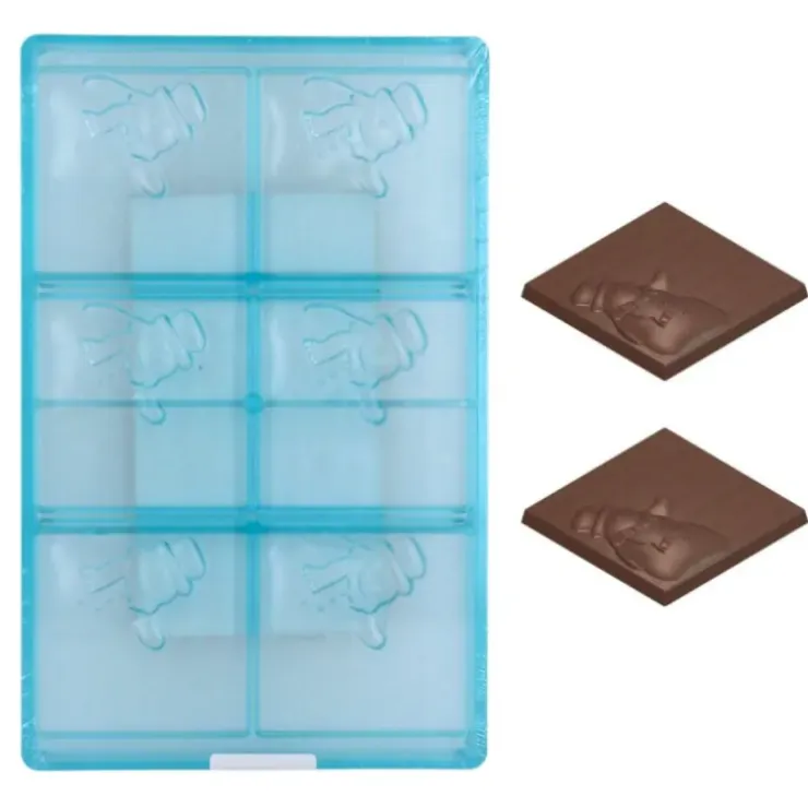 Cerf Dellier Moule chocolat tablettes bonhomme de neige Best