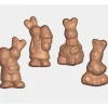Cerf Dellier Moule friture en chocolat petits lapins 4 g