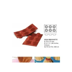 Cerf Dellier Moule silicone 6 briochettes Clearance