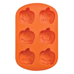 Cerf Dellier Moule silicone 6 citrouilles Halloween Wilton Best