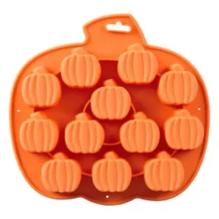 Cerf Dellier Moule silicone 12 citrouilles Halloween Wilton Hot