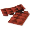 Cerf Dellier Moule silicone 8 coeurs profonds Hot