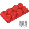 Cerf Dellier Moule silicone 8 coeurs stylisés Outlet