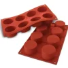 Cerf Dellier Moule silicone 8 cylindres Ø 6 cm Discount