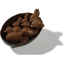 Cerf Dellier Moule silicone 5 demi oeufs 10 cm