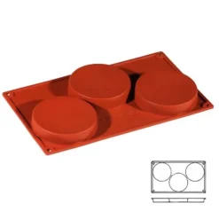 Cerf Dellier Moule silicone 3 disques pour biscuits Discount