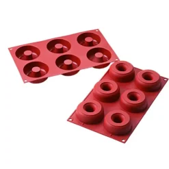 Cerf Dellier Moule silicone 6 donuts Outlet