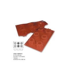 Cerf Dellier Moule silicone 6 empreintes fantaisie Sale